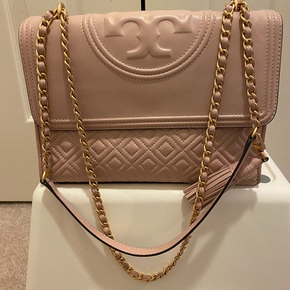 Tory Burch Fleming pink shoulder bag/ crossbody - Picture 1 of 11